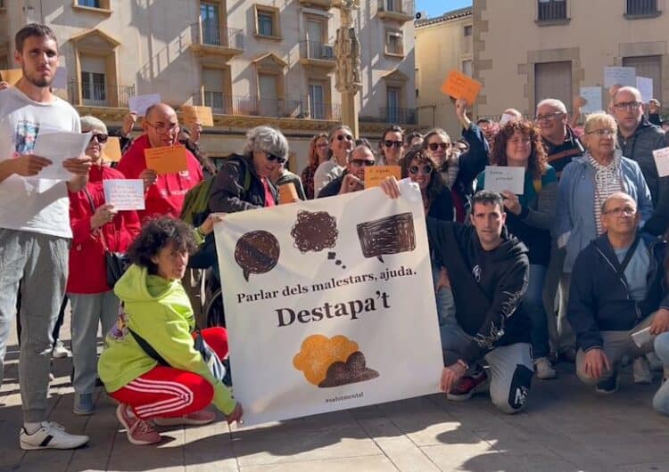 Tàrrega es mobilitza per a ‘parlar dels malestars’ el Dia Mundial de la Salut Mental