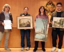 Donen tres quadres realitzats pel Mestre Güell al fons del Museu Tàrrega Urgell