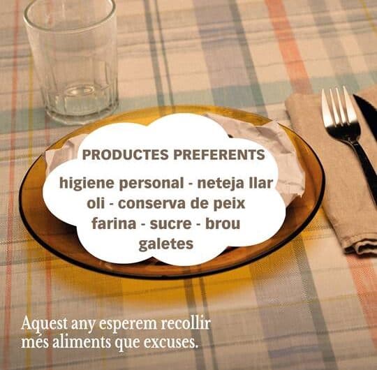 Tàrrega es mobilitza amb el Gran Recapte d’Aliments els dies 22 i 23 de novembre